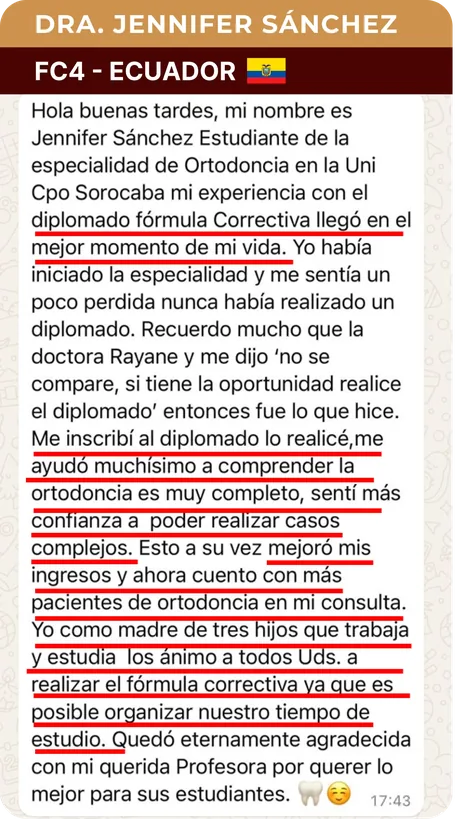 Testimonio de un alumno del Diplomado Fórmula Correctiva