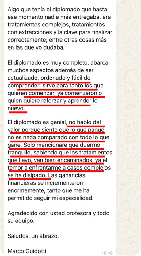 Testimonio de un alumno del Diplomado Fórmula Correctiva